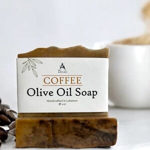 Coffee Olive Oil Bar Soap - All-Natural & Handcrafted